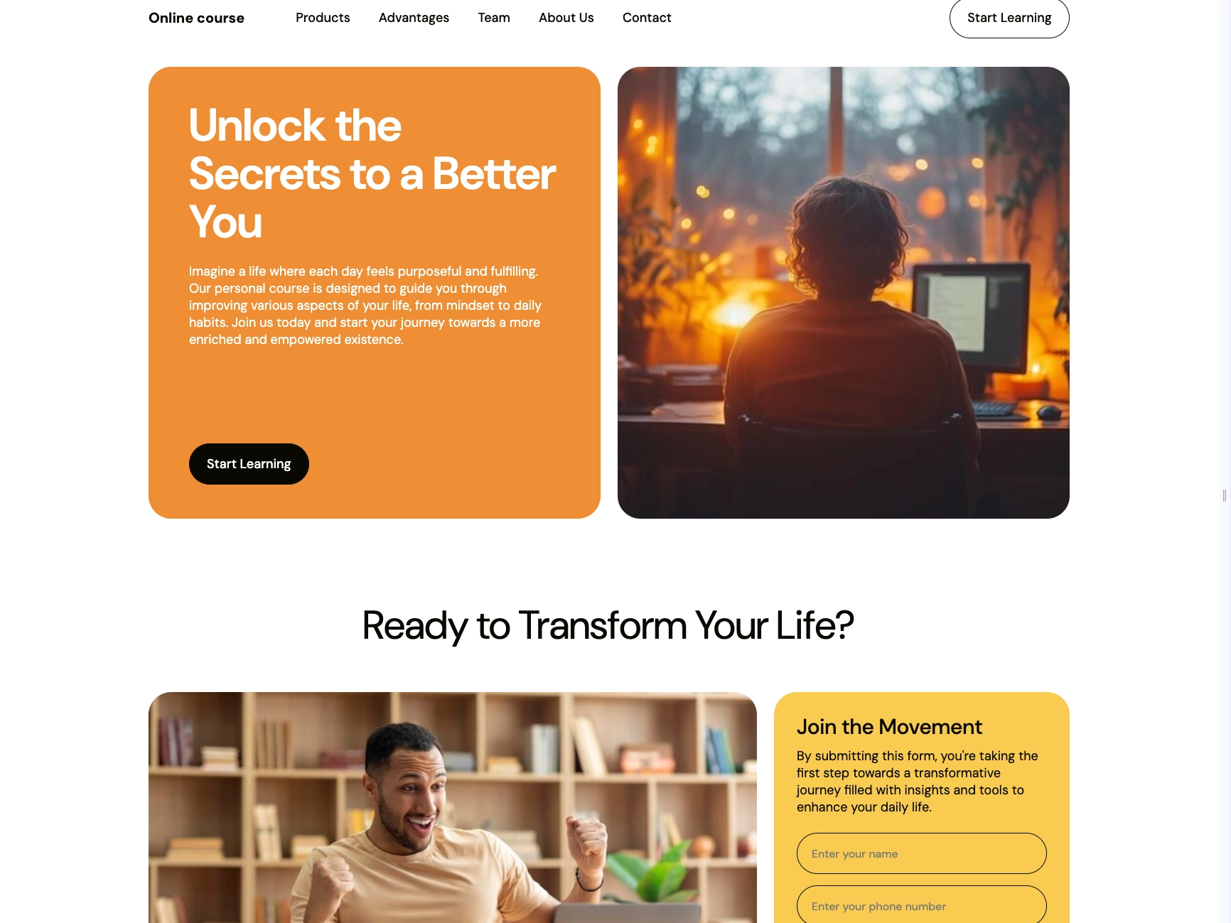 A collection of images showing the Funely AI team at work and successful educator stories.